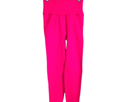 Good American Hot Pink Ribbed Leggings NWT- Size 00 0 (we have matching sports bra, Inseam 23”) Sale