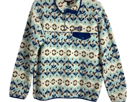 Patagonia Blues Browns Printed Pullover- Size M For Discount