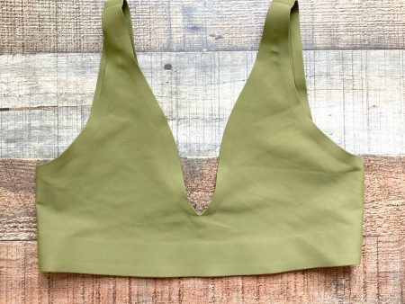 Parade Olive Plunge Bralette- Size M Online Hot Sale