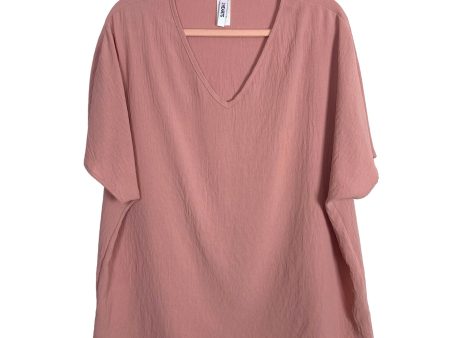 2Hearts Blush V-Neck Blouse- Size M Cheap