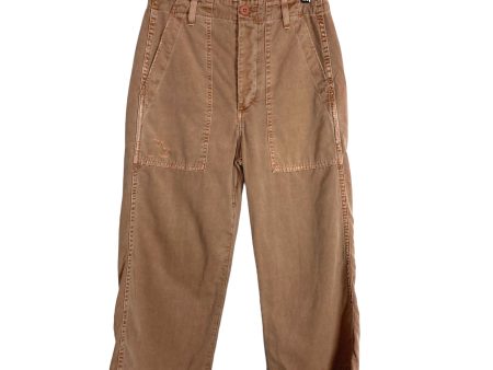 AMO Adobe Army Wide Leg Cropped Pants- Size 25 (see notes, Inseam 21.5”) Hot on Sale