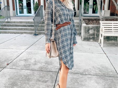 Universal Thread Plaid Flannel Button Up Midi Dress- Size M (sold out online) Online