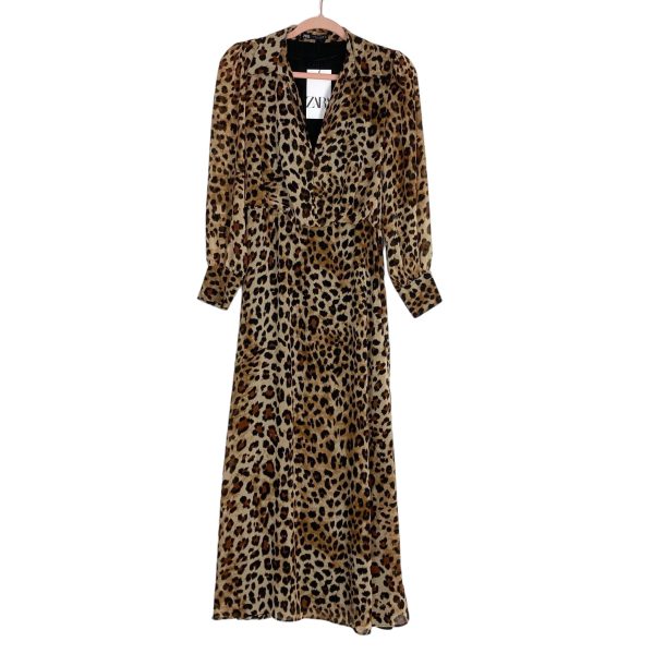 Zara Animal Print Dress NWT- Size XS For Cheap