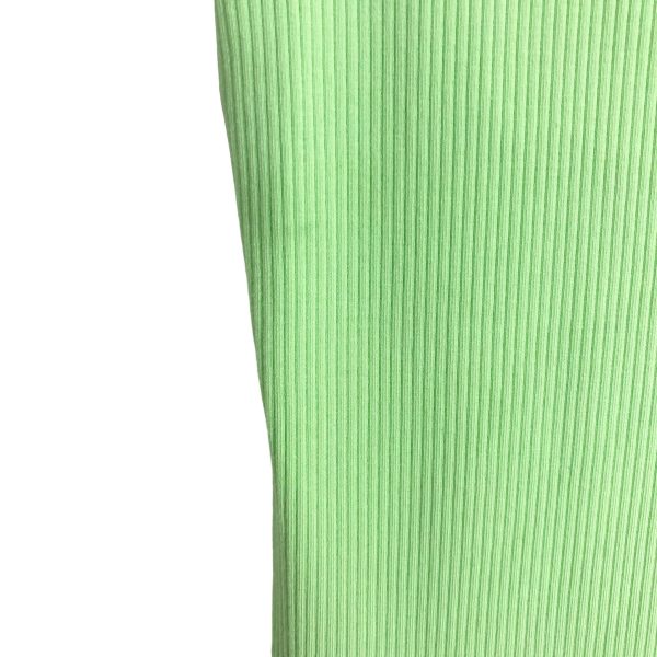 Bobi Neon Green Ribbed Knit Tank Mini Dress- Size S (see notes) Online Sale