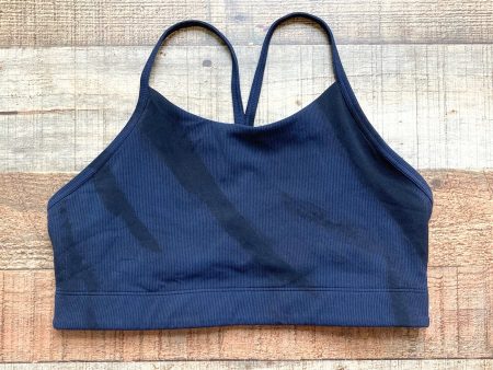 Stori Dark Navy Black Striped Bralette- Size ~S (see notes) For Sale