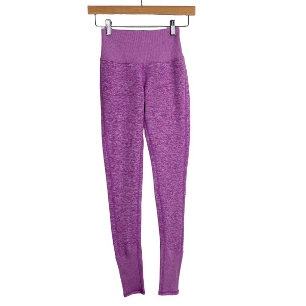 Alo Heathered Fuchsia High Waist Lounge Leggings- Size XXS (Inseam 28”) Online Hot Sale