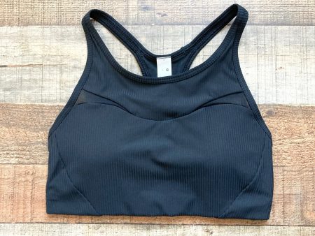 Lululemon Black Ribbed Mesh High Neck Bra NWT- Size 6 Fashion