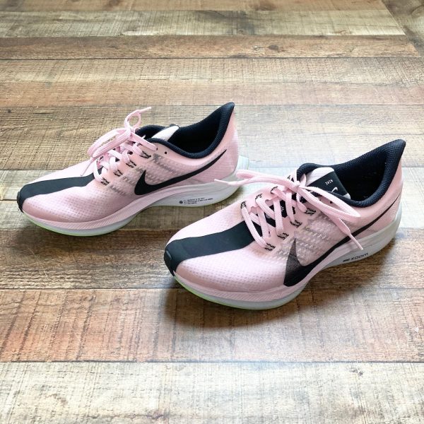 Pre-Owned Nike Pink Black Zoom X Pegasus 35 Turbo Sneakers- Size 7.5 Fashion