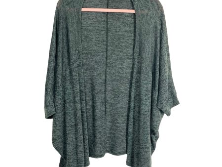 Cherish Heathered Grey Dolman Sleeve Open Front Cardigan- Size M L For Cheap