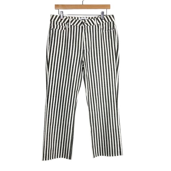 Paige Striped Atley Ankle Flare Jeans- Size 31 (Inseam 26 ) Discount