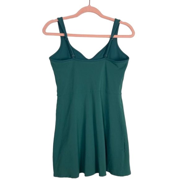 Abercrombie & Fitch Green Sweetheart Traveler Mini Dress- Size M Petite on Sale