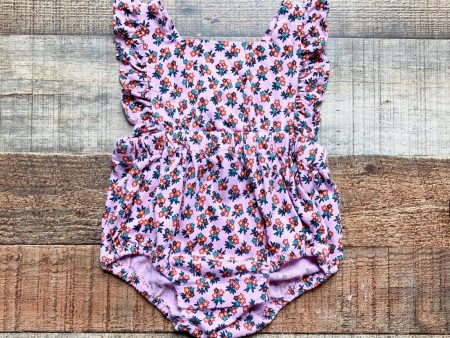 Baby Gap Pink Floral Print with Criss Cross Straps Bubble- Size 3-6M For Discount