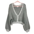 Lovers & Friends Grey Balloon Sleeve Sweater Cardigan- Size S Supply