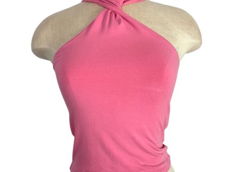 Abercrombie & Fitch Pink Twisted Neckline Tank- Size S For Sale