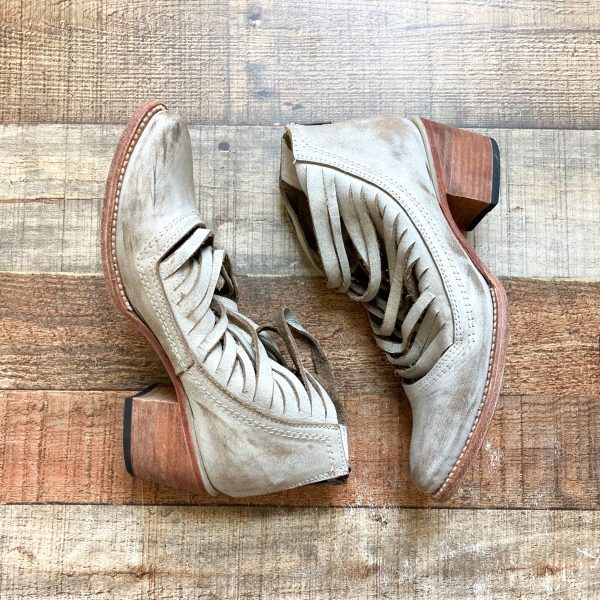 Free Bird Sabra Leather Distressed Booties- Size 7 (see notes) For Cheap