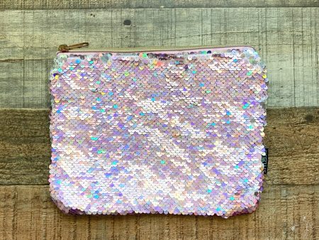 No Brand Pink Silver Sequins Clutch Discount