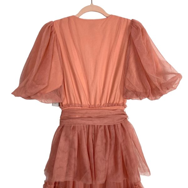 AURA Rose Tulle Dress NWT- Size S For Cheap