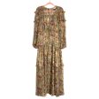 Buddy Love Beige Floral Double Slit Button Up Back Dress- Size M (see notes, sold out online) Discount