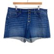 Universal Thread High Rise Midi Butterfly Button Jean Shorts- Size ~16 (no size tag, fit like 16) For Discount