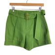 Vince Green Linen Blend Belted Shorts- Size 0 Online Hot Sale