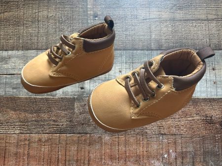 Goldbug Tan Work Boots Crib Shoes- Size 3-6M (Like New) Online Sale