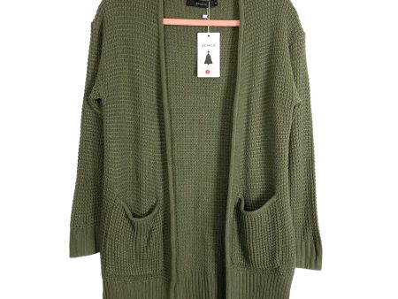 Zesica Green Thermal Knit Cardigan NWT- Size S Online Hot Sale