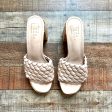 Shu Shop Nude Braided Cork Block Heels- Size 7 (Brand New Condition) Hot on Sale