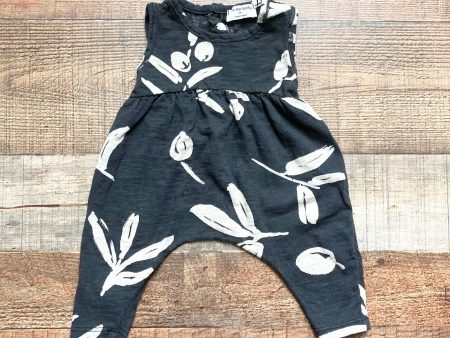 1+ In the Family Washed Black Beige Pattern Jumpsuit- Size 3M Online