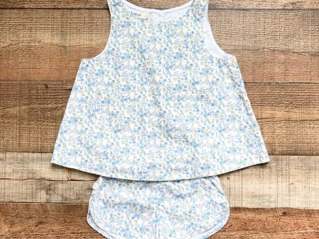 Harbour Blue Yellow Floral Print Tank and Shorts Set- Size 2 3Y (see notes, sold as a set) For Sale