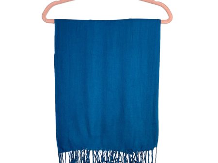 No Brand Teal Tassel Fringe Scarf (see notes) Sale