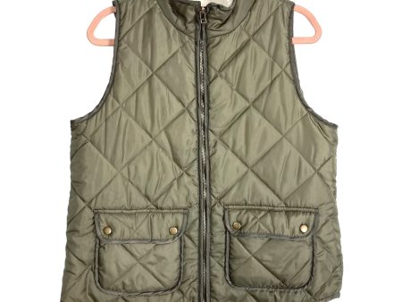 Mudpie Olive Duncan Sherpa Lined Vest- Size M (sold out online) Sale