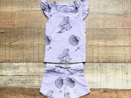 Ice Cream Castles Purple Mermaids and Seashells Short Set- Size 0-3M (sold as a set) Discount