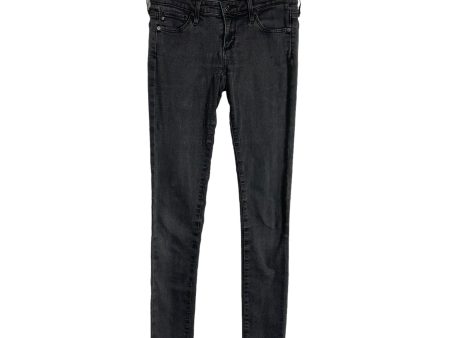 Adriano Goldschmied Washed Black Super Skinny Legging Jeans- Size 25R (Inseam 31 ) For Sale