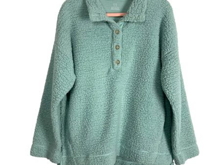 Aerie Seafoam Green Button Pullover- Size M Hot on Sale