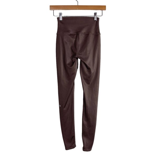 Alo Brown Shiny High Rise Leggings- Size S (Inseam 27”) Supply