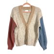 Lush Colorblock Front Button Sweater Cardigan- Size S Online now