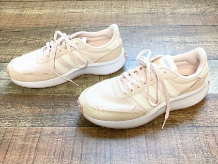 Adidas Light Peach Pink Suede Mesh Sneakers- Size 7.5 (Brand New Condition) Discount