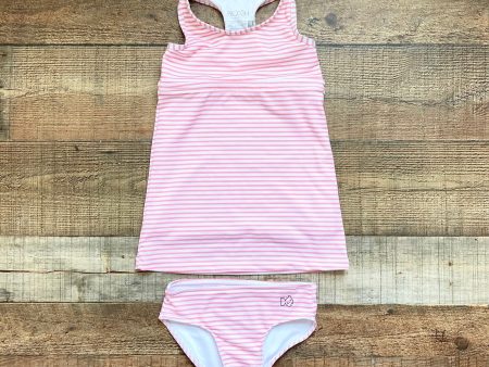 Prodoh Pink White Striped Racerback Swim Dress with Matching Swim Bottoms- Size 4T (see notes, sold as a set) Online Sale