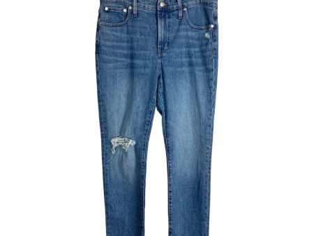 Madewell Medium Wash Distressed Mid-Rise Perfect Vintage Jeans- Size 29 (Inseam 28”) For Sale