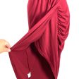 BTFBM Burgundy One Shoulder Dress NWT- Size L Online now