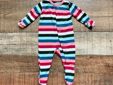 Kickee Pants Multi-Color Stripes Snap Up Footie Outfit- Size Preemie (see notes) on Sale