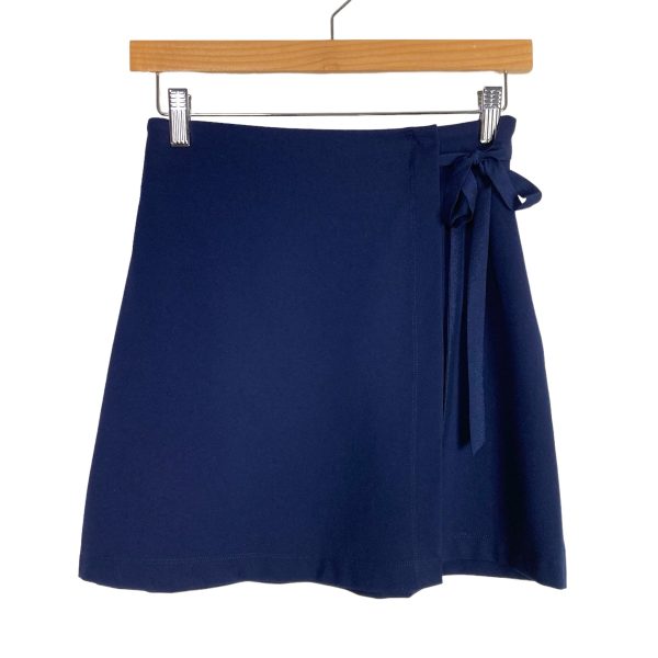 Label Rail x NashvilleTash Navy Faux Wrap Skirt NWT- Size 4 Cheap