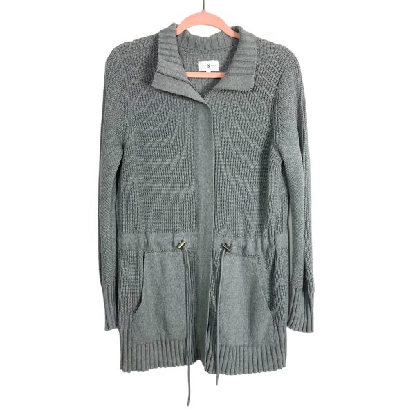 Lou & Grey Zip Up Drawstring Sweater Cardigan NWT- Size M (sold out online) Online now